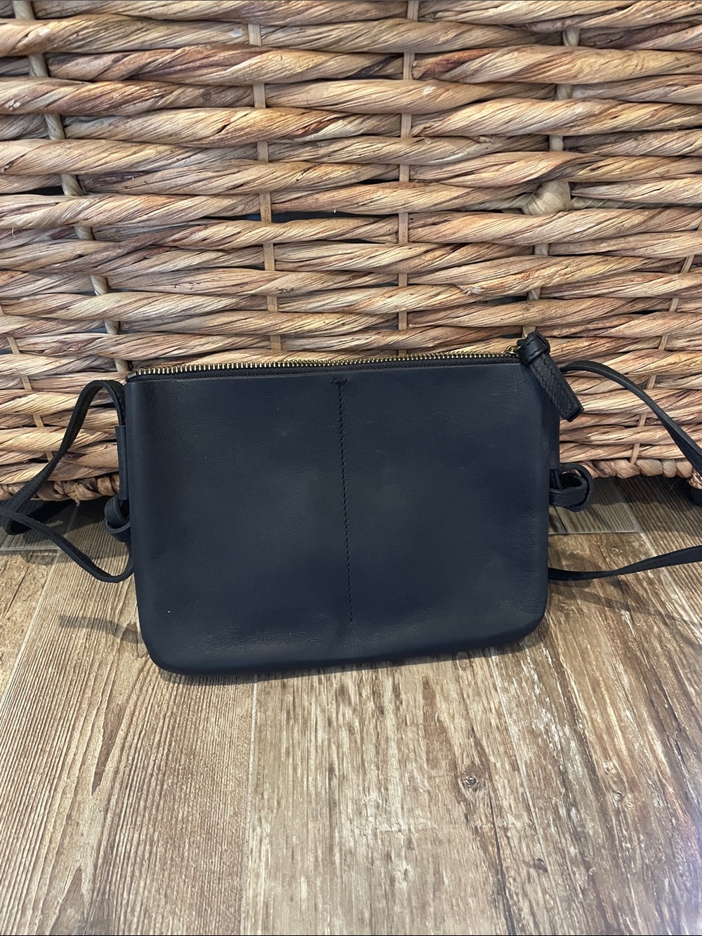 Madewell Black Genuine Leather Crossbody Bag - Women